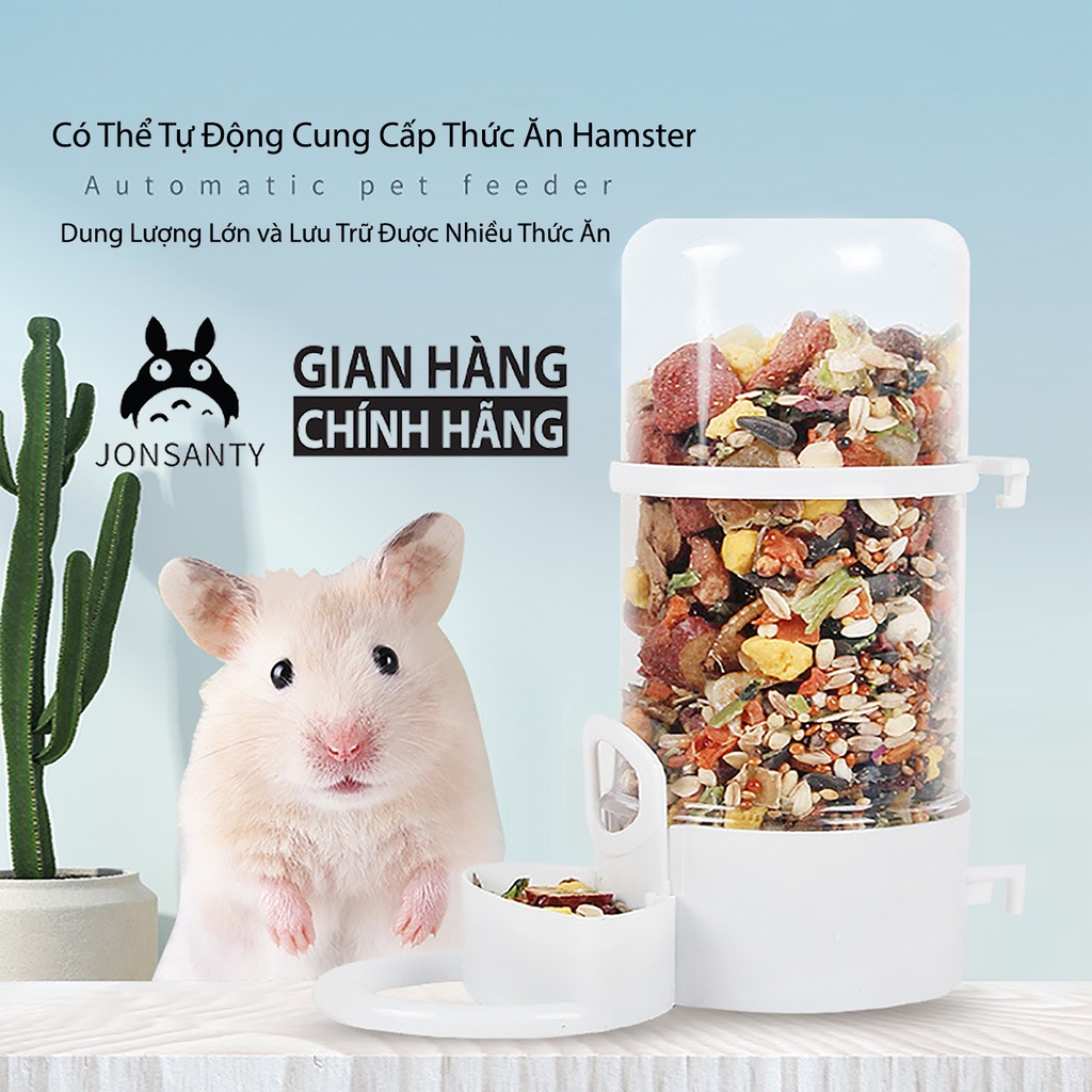 Khay đựng đồ ăn thông minh tự động cho chuột hamster ăn hãng JONSANTY hộp cung cấp đồ ăn tiện lợi dung lượng lớn