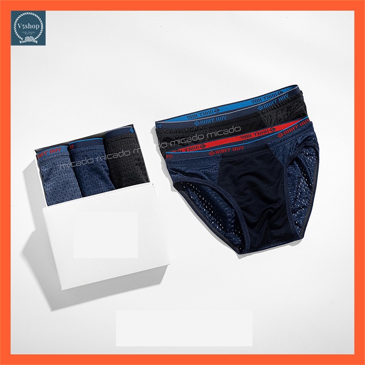 Quần lót nam tam giác cotton cao cấp thoáng khí co giãn SC11
