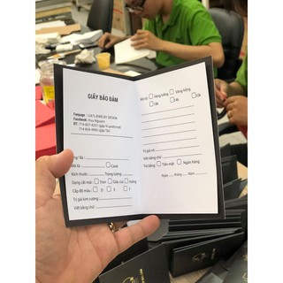 In phiếu bảo hành  cho tiệm vàng -In Bạch Dương