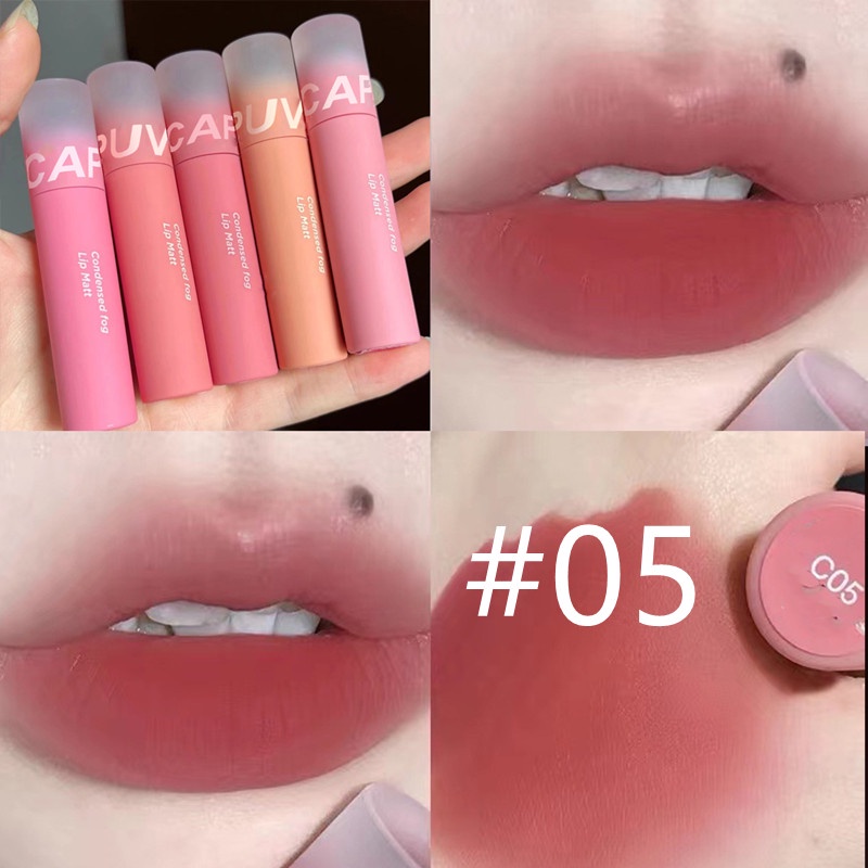 Son Lì CAPPUVINI Chống Nước Lâu Trôi Dưỡng Ẩm 5 Màu Sắc Lựa Chọn