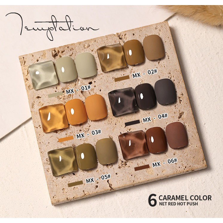 Sơn Gel AS| Mã MX | Màu Vàng Trà