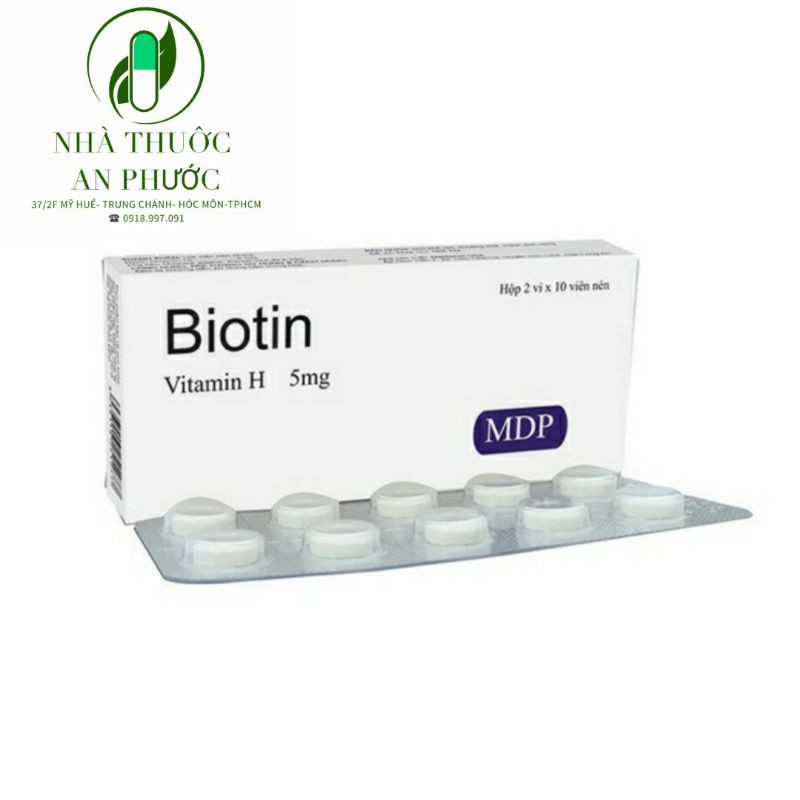 Viên Biontin 5MG ⚡ CAM KẾT CHẤT LƯỢNG ⚡ Viên bổ sung Biotin  Hộp 20 Viên giúp tóc chắc khỏe, đẹp da