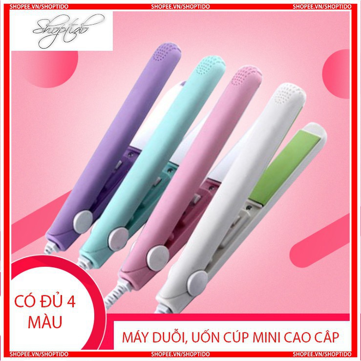 Máy Kẹp Tóc - Máy Ép Duỗi Tóc Mini, Máy Uốn Cúp, Máy Uốn Xoăn Lọn _Make Time hàng chuẩn đẹp