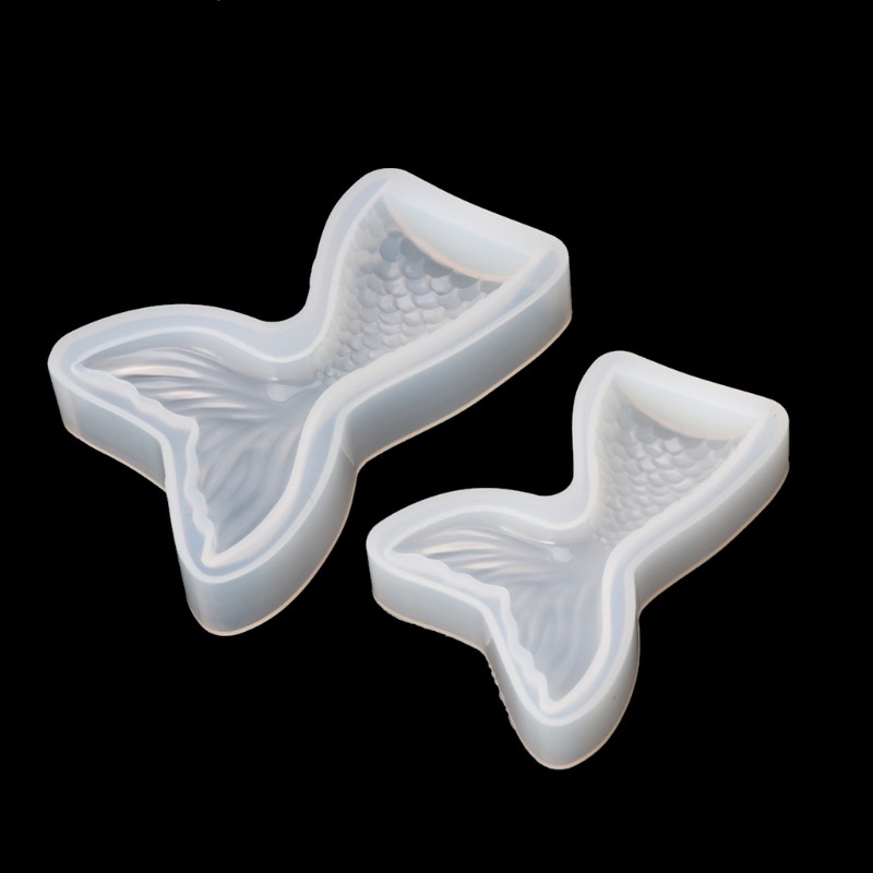 Khuôn silicone làm trang sức hình đuôi cá và mặt trăng