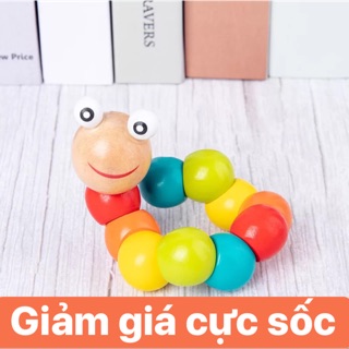 Đồ chơi sâu gỗ uốn dẻo