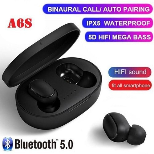 Tai nghe bluetooth  redmi A6s chống ồn, chống nước cho game thủ pubg -  Tai phone Bluetooth Cho IOS