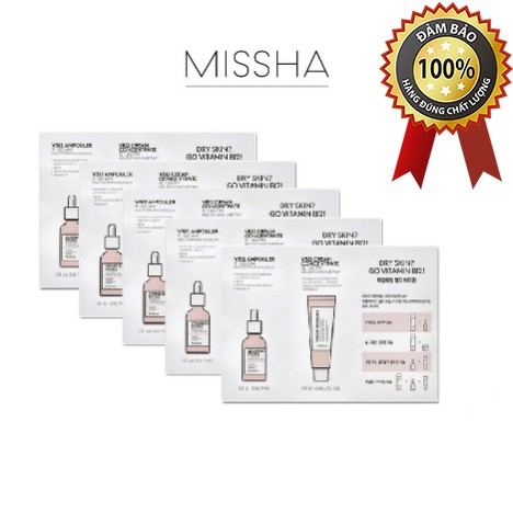 10 Gói dùng thử [MISSHA] Vitamin B12 Double Hydrop_Ampouler&amp;Cream Concentrate(1ml ea/film)