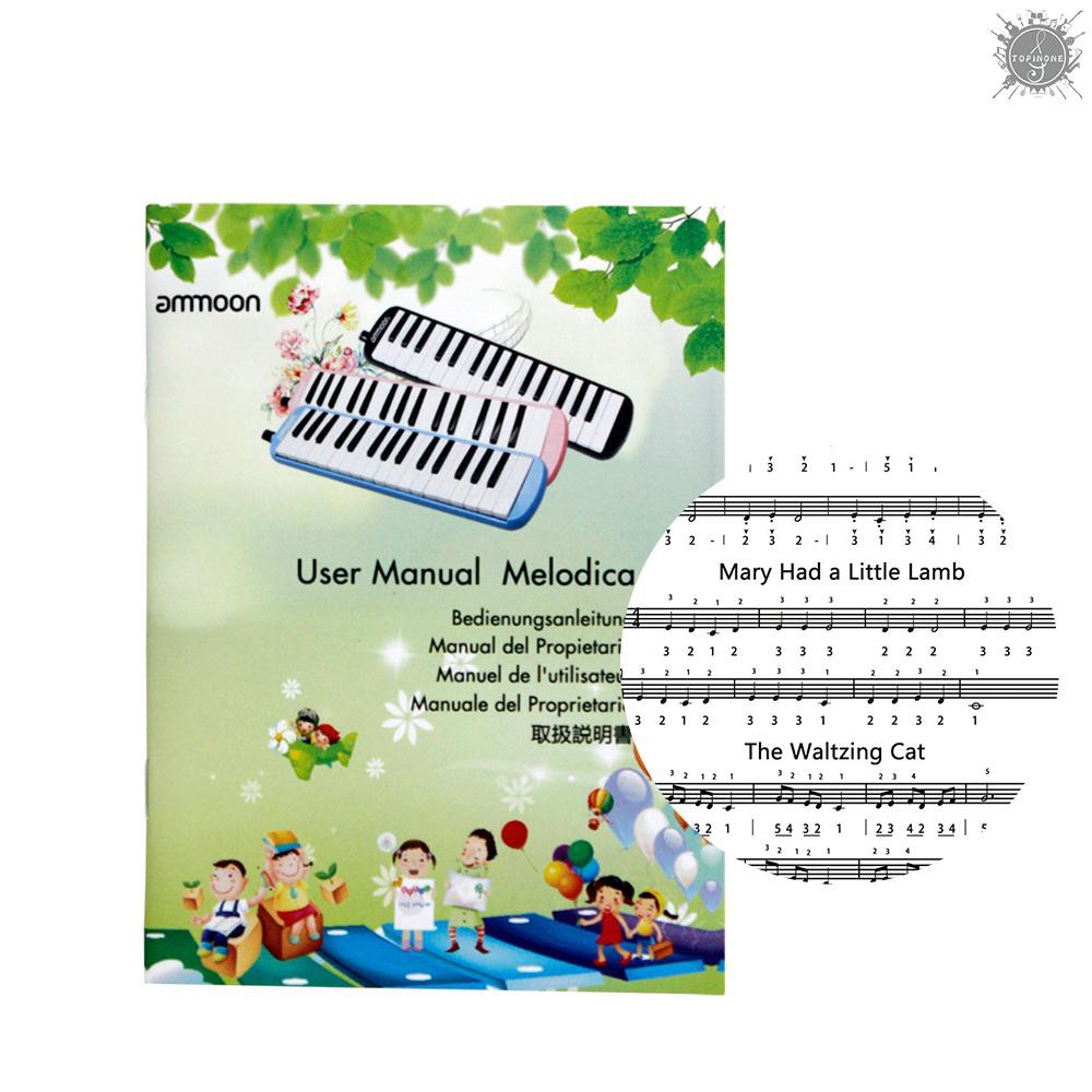 Đàn Melodica Ammoon 37 phím kèm ống thổi + khăn lau + túi đựng cao cấp