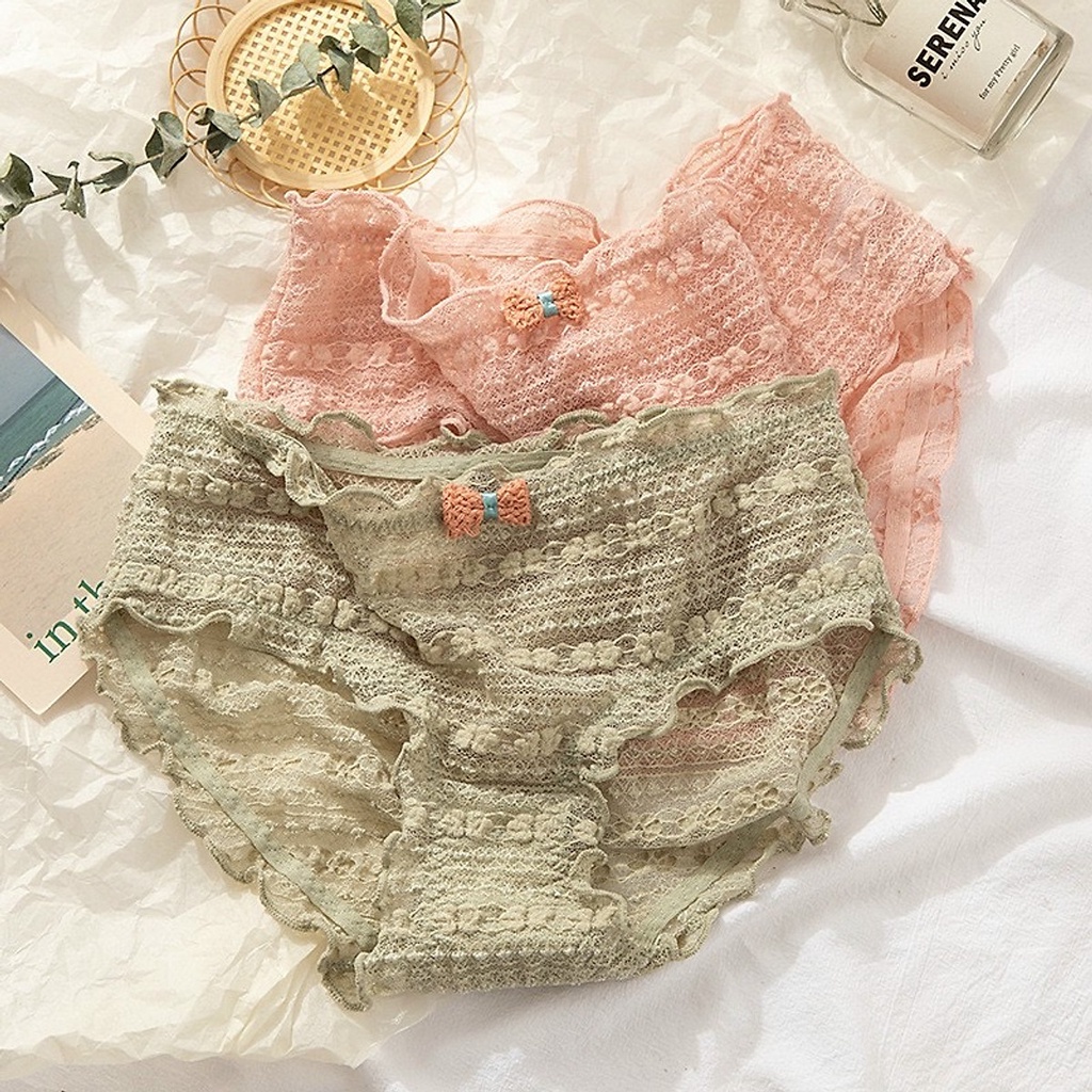 Quần lót nữ ren chuỗi ngọc ánh nhũ siêu dễ thương, thoáng mát êm ái Havana FLQ157