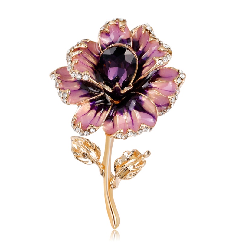 Trâm Cài Áo Hình Hoa Bằng Hợp Kim Sang Trọng Cho Nữ