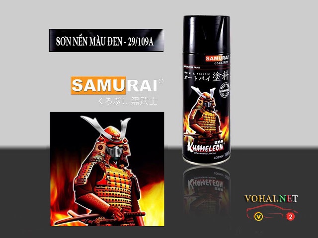 SƠN SAMURAI MÀU ĐEN NHÁM 109A