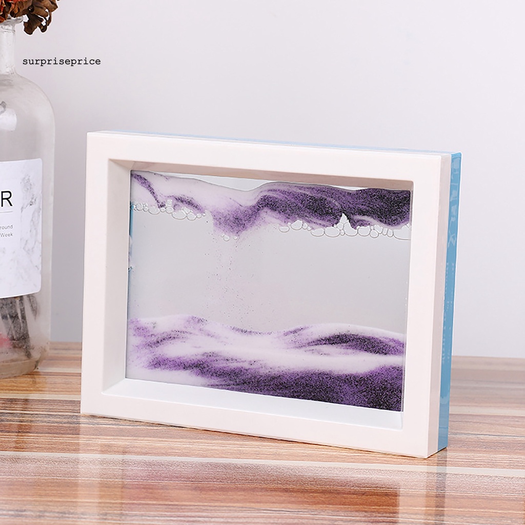 【H】 Bức Tranh Phong Cảnh Cát Chảy Bằng Kính Tự Nhiên 3D Bản Rộng Cho Khách Sạn