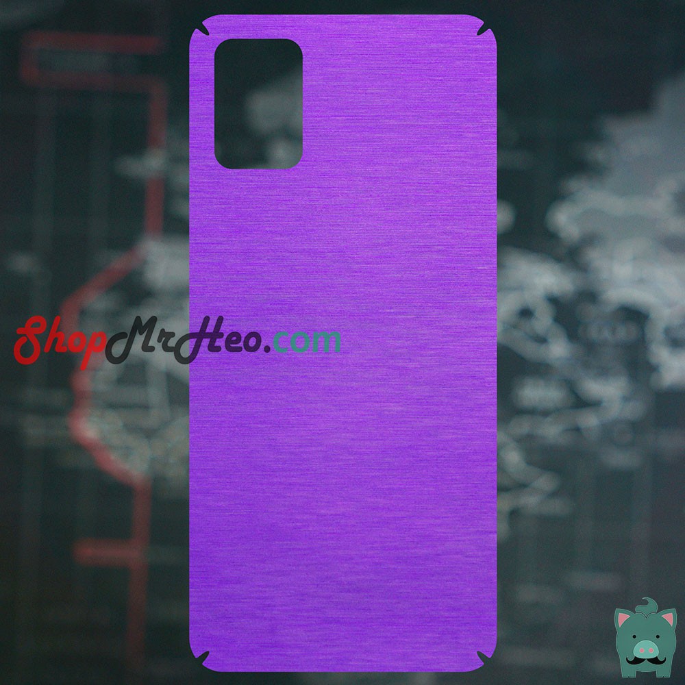 Skin Dán Mặt Sau Lưng Vân Nhôm Samsung Galaxy A11 - A51 - A71 - A90 5G - A70