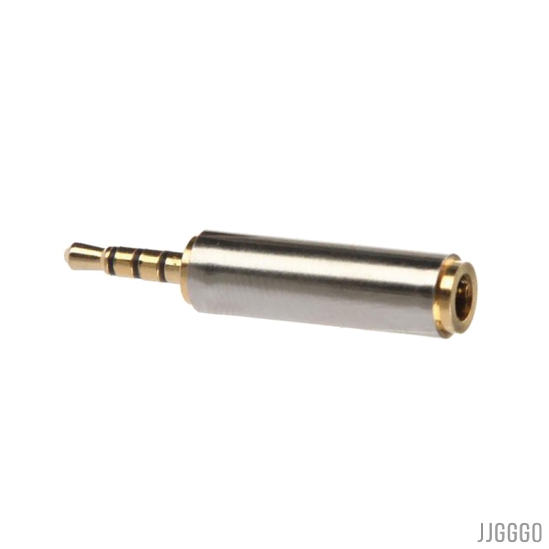  Gold New Audio 2.5mm Plug Male to 3.5mm Jack Female Aux Stereo Headset Adapter for iPODs, Cellphones, PDAm