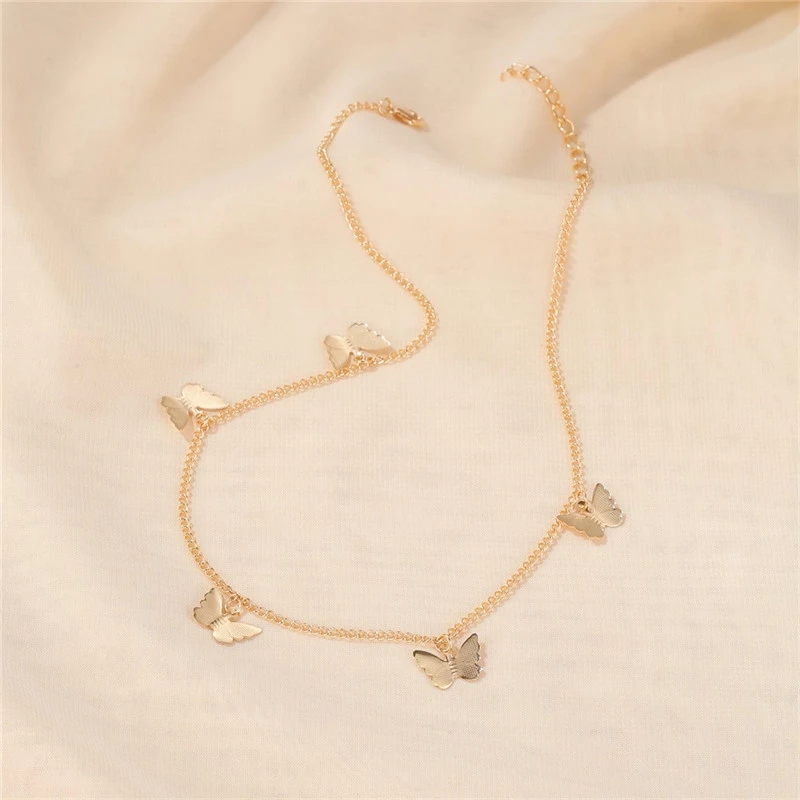 vòng cổ Mạ Vàng Mặt Hình Bướm Xinh Xắn Cho Nữ