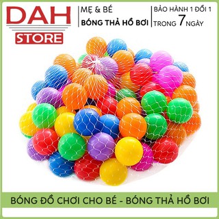 Set Bóng Nhựa Đồ Chơi Cho Bé, Dùng trong Nhà Bóng, thả bể bơi, chơi trong nhà
