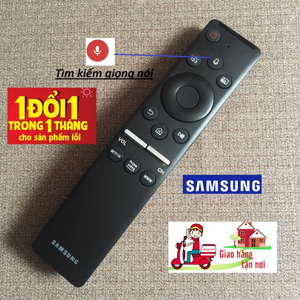 Điều khiển TV samsung tìm kiếm giọng nói dành cho dòng tivi UA55AU7200 hàng mới 100%