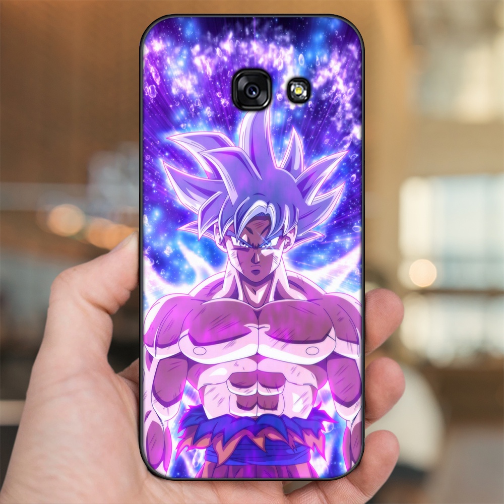 Ốp lưng Samsung A3 2017, A5 2017, A7 2017 viền đen in hình Goku Dragon Ball