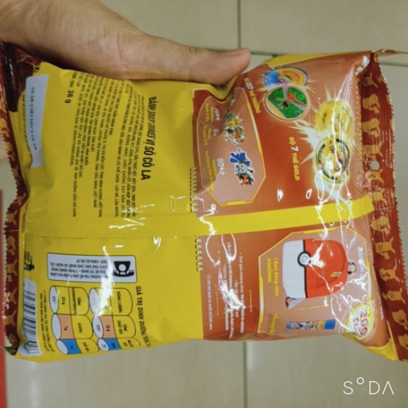 Snack Toonies vị sô-cô-la 38g