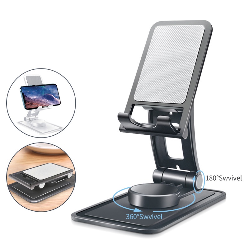 Giá đỡ điện thoại / máy tính bảng ANKNDO để bàn có thể điều chỉnh kích thước thiết kế xoay 360 độ tiện lợi