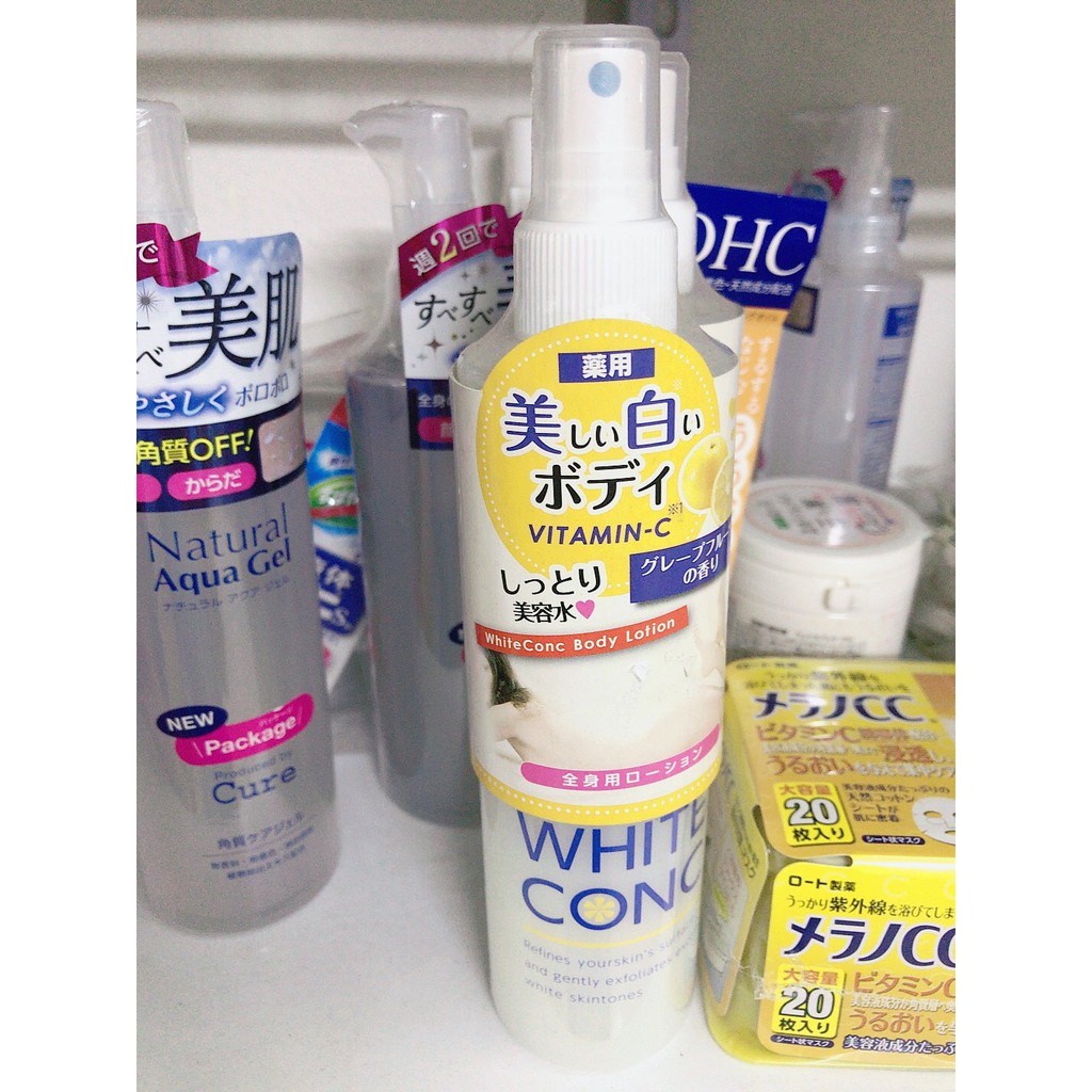 Xịt dưỡng trắng da WHITE CONC VITAMIN C nội đia Nhật