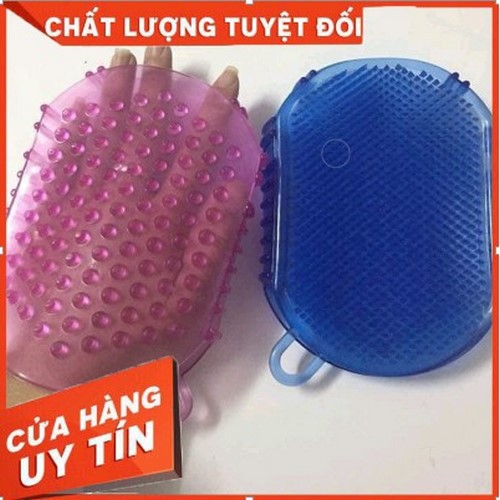 Bàn chà 2 mặt silicon đả thông kinh lạc,massage body