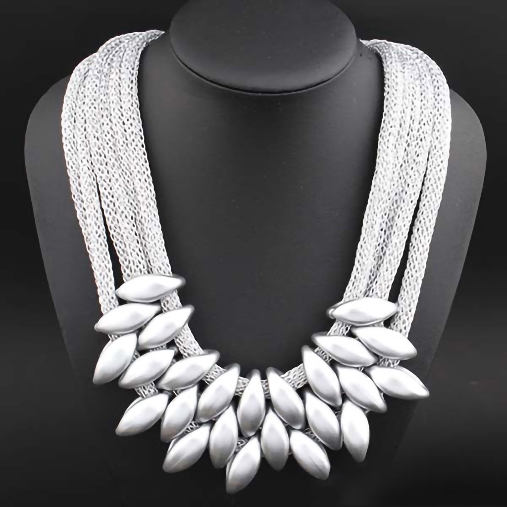 Dây chuyền dạng lưới đính đá độc đáo thời trang dành cho nữ