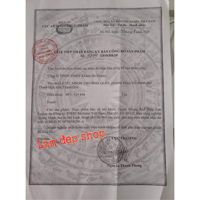 Diệp lục collagen_đẹp da, mờ nám, tàn nhang - Hộp 30 gói | BigBuy360 - bigbuy360.vn