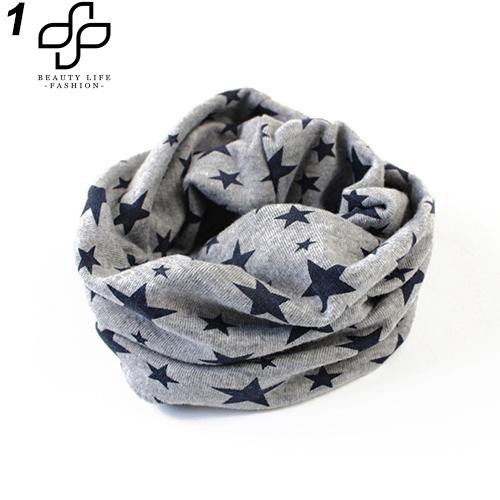 Khăn choàng cổ dạng ống in hình ngôi sao thời trang dành cho trẻ em