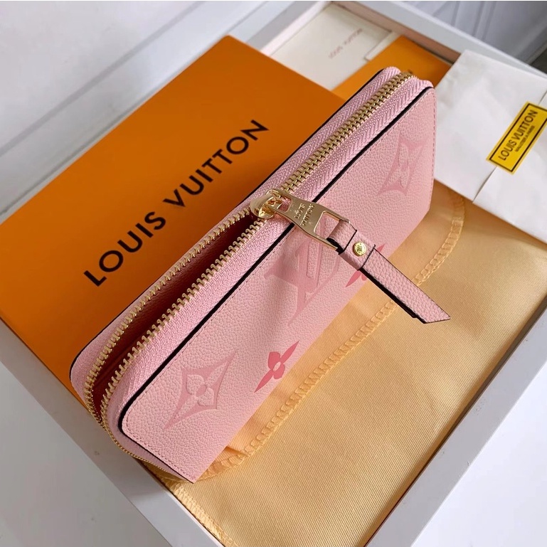 Sẵn sàng giao hàng Ví nữ dài mới của Louis Vuitton LV Ví có dây kéo có hộp M80402