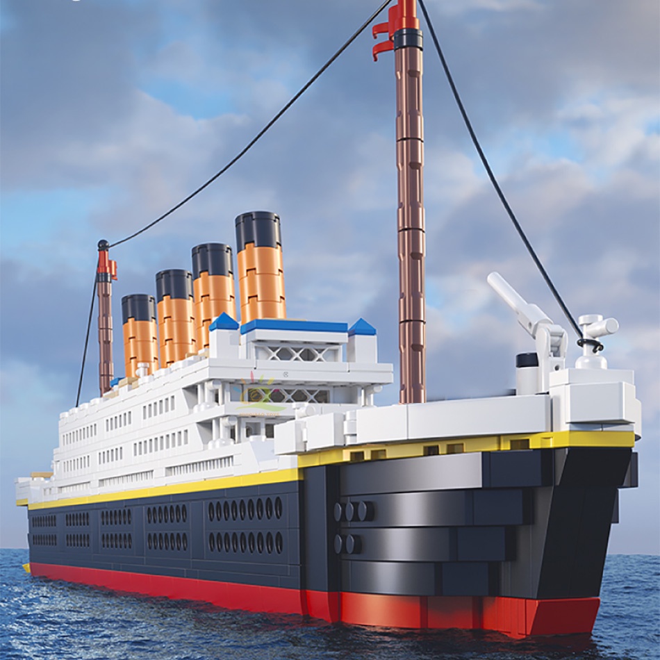 1288CÁI  Đồ chơi lắp ráp Titanic mô hình tàu bộ đồ chơi lắp ráp