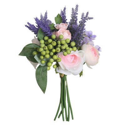 [SP YÊU THÍCH] Hoa lụa bó HAPPY WEDDING, hoa cô dâu xịn xò, hoa cưới cầm tay 07