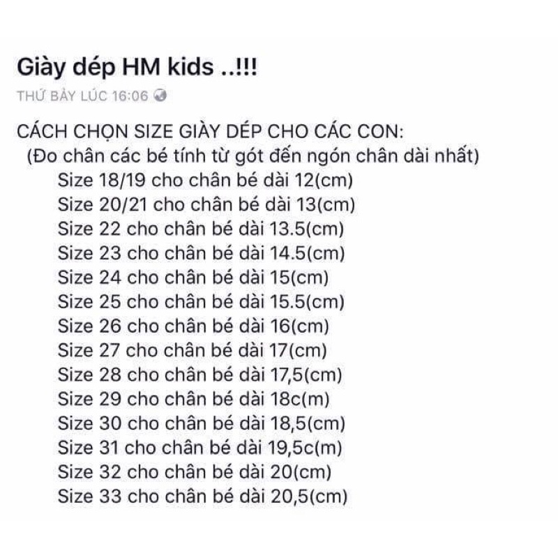 Giày bé trai Zara, HM, C&A