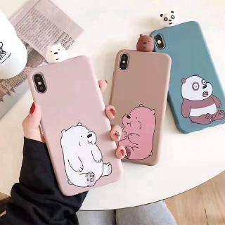 Ốp lưng mềm họa tiết hoạt hình gấu cho IPhone 6 6s 7 8 Plus X XS MAX XR 11 11Pro MAX