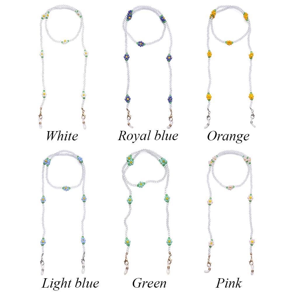 ESPO Dây Đeo Mắt Kính Chống Thất Lạc Đính Hạt Nhiều Màu Sắc Dễ Thương Cho Nữ