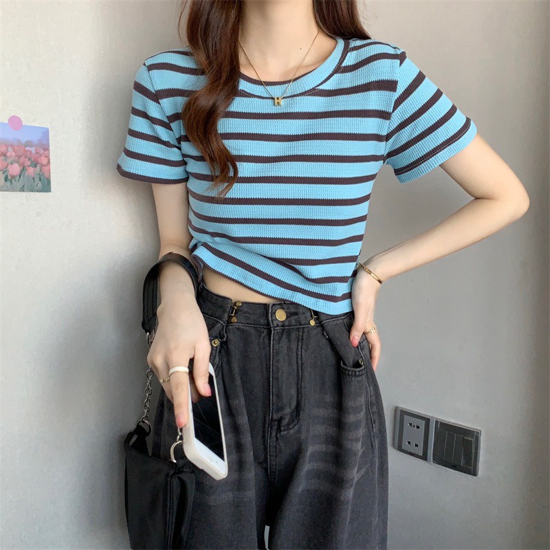 NRVP Áo Trễ Vai NgắN Tay ThờI Trang Cho Nữ