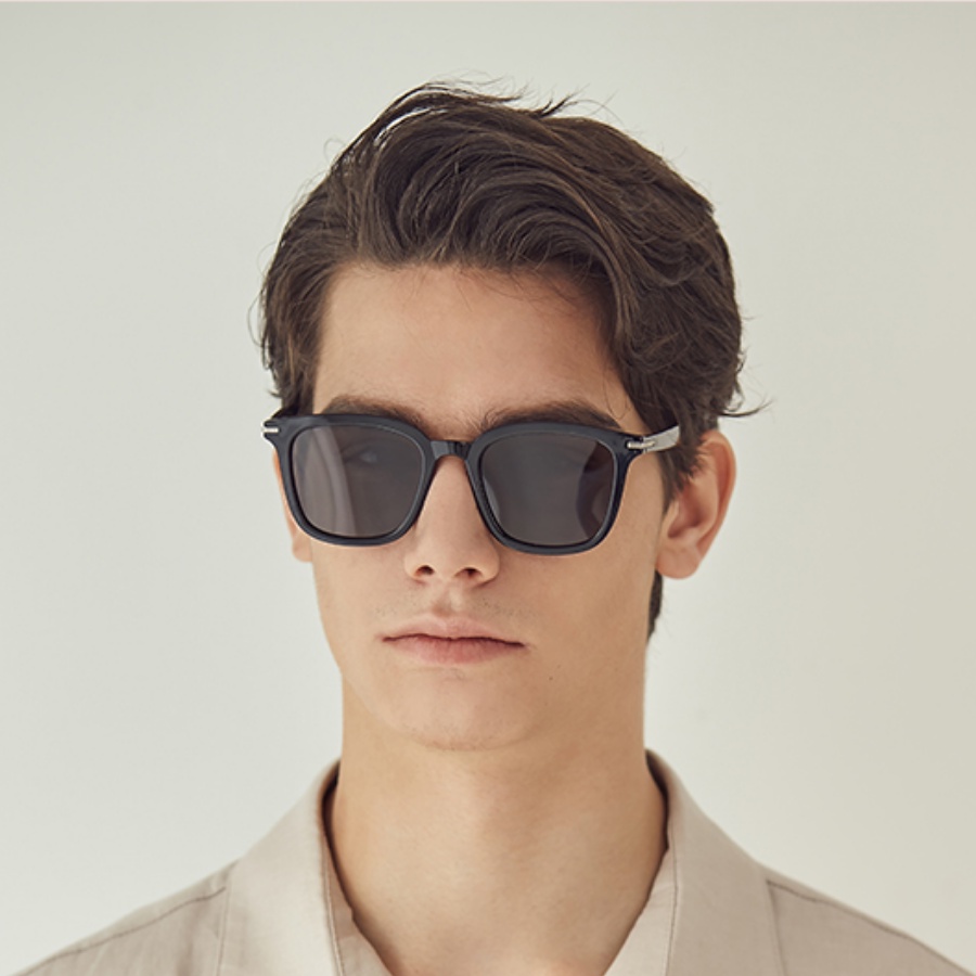 Kính râm chống tia UV hãng NICOLE Hàn Quốc mã NI6412 gọng vuông màu đen