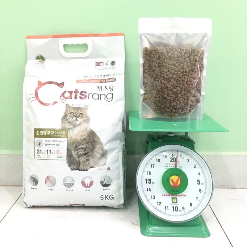 (500g-1kg)Thức ăn cho mèo Catsrang túi Zip 500g-1kg Dành cho mọi lứa tuổi