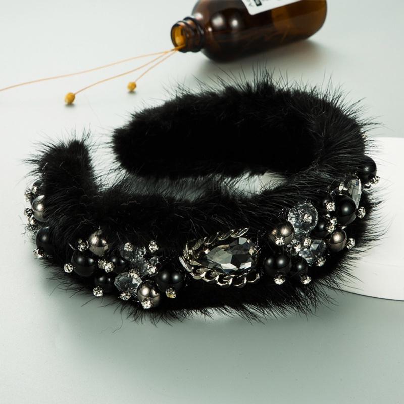 Băng Đô Cài Tóc Đính Pha Lê Nhân Tạo Phong Cách Baroque Banda