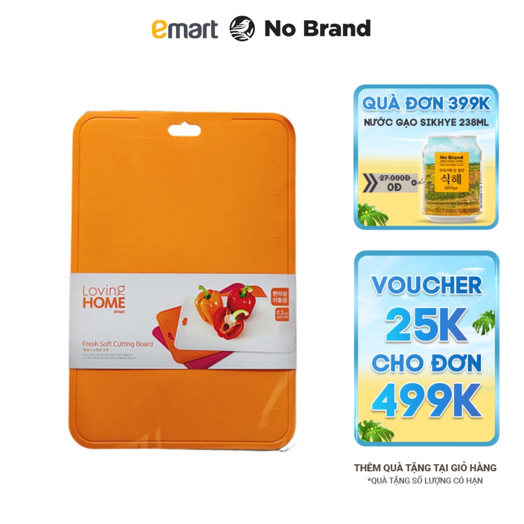 Thớt Nhựa Loving Home 26.5 x 39 x 0.2 cm - Emart VN