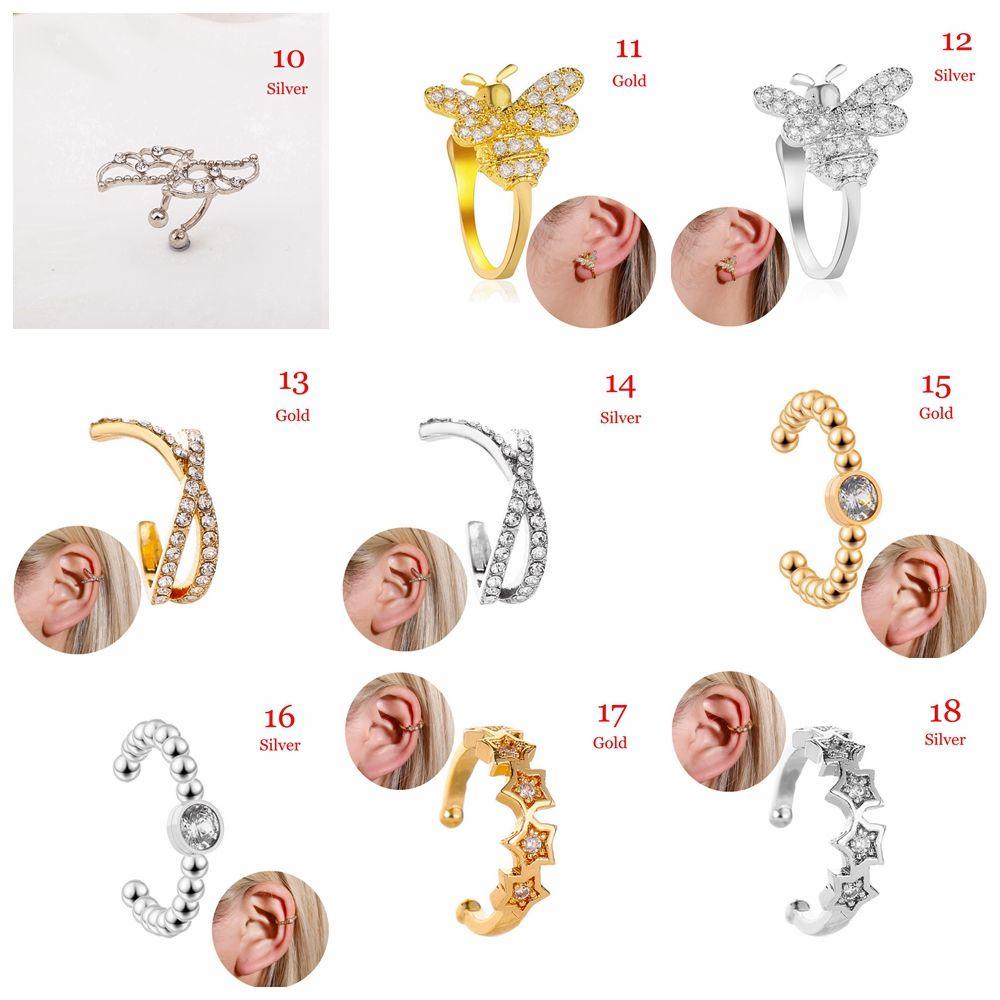 1 Khuyên Vành Tai Hình Con Ong Không Xỏ Lỗ Thời Trang