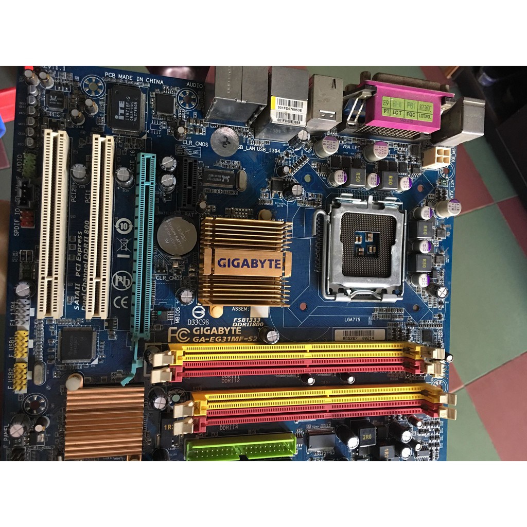 MAINBOAD GA-G33M-S2L SOCKET 775 4 KHE RAM 2 - MỚI 99% BH 3 THÁNG