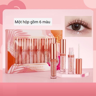 Set 6 phấn mắt dạng lỏng HENG FANG 
màu ánh nhũ lấp lánh lâu trôi