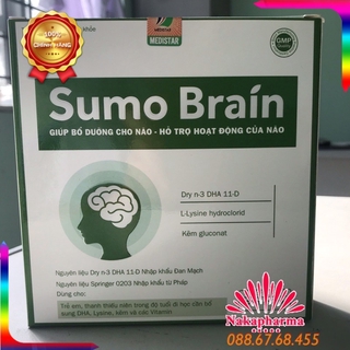 ✅ [CHÍNH HÃNG] Sumo Brain - Hỗ trợ hoạt động trí não, tăng cường trí nhớ, học tập tốt - SumoBrain