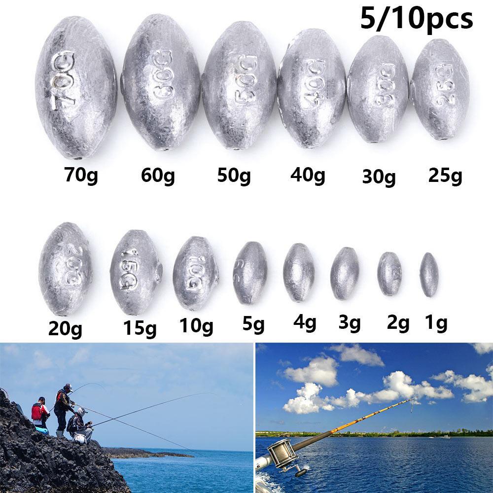 Set 5 / 10 Chì Câu Cá Bằng Nhựa Chuyên Dụng