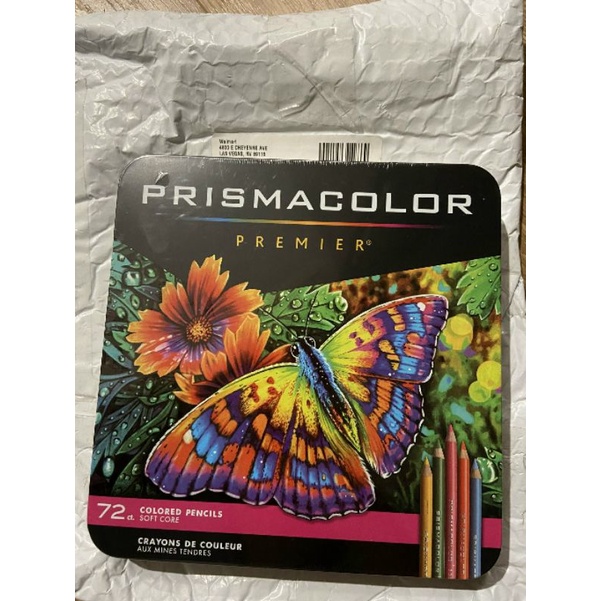 BỘ CHÌ MÀU PRISMACOLOR PREMIER 12 CÂY và 72 CÂY, HỘP THIẾC có bill