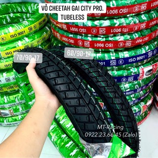 Cặp Vỏ Cheetah Thái Lan Tubeless Gai CityPro 60-70 Gắn Nhiều Dòng Xe (Satria, Sonic, Sirius, Wave, Future,..)