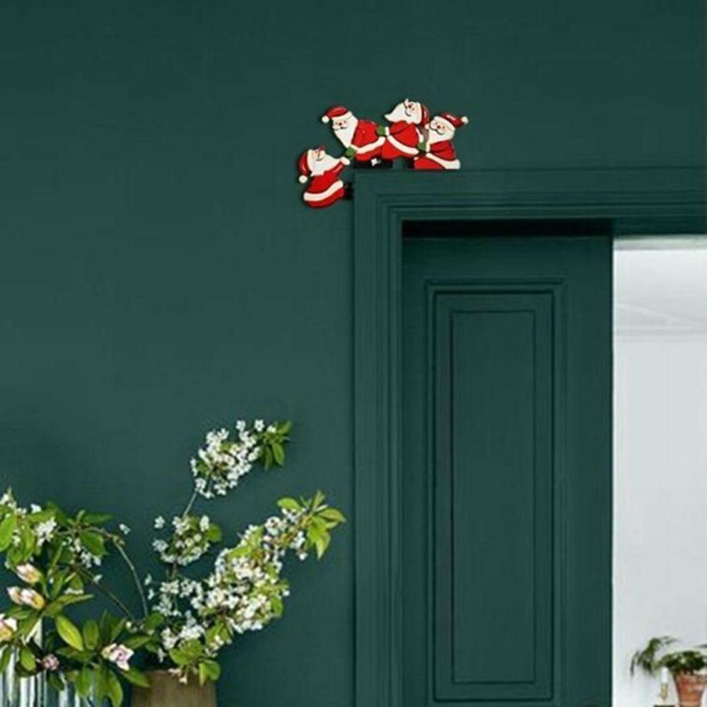 Khung Gỗ Hình Tuần Lộc Trang Trí Cửa Dịp Giáng Sinh