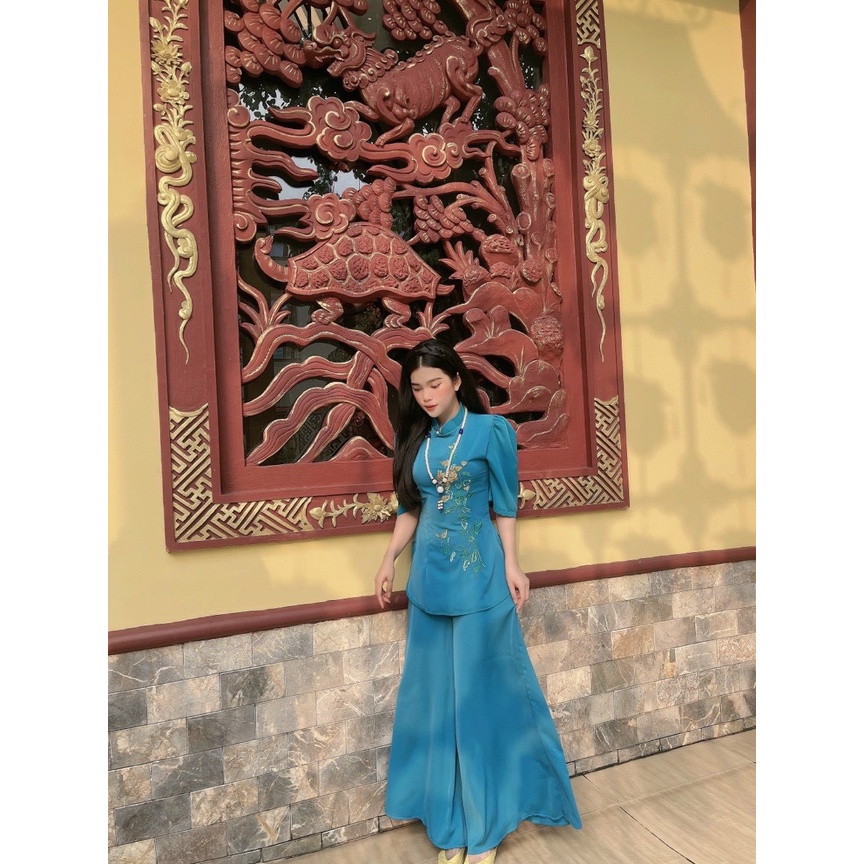 đồ lam, đồ đi chùa nữ,đồ thời trang ,đồ bộ