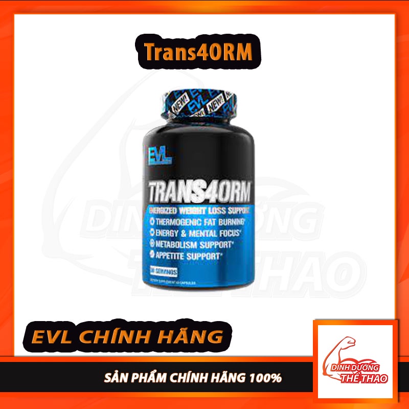 [ Sale ] Viên Uống Bổ Sung Hỗ Trợ Đốt Mỡ Và Tăng Năng Lượng Cơ Thể EVL Trans4orm 120 Viên